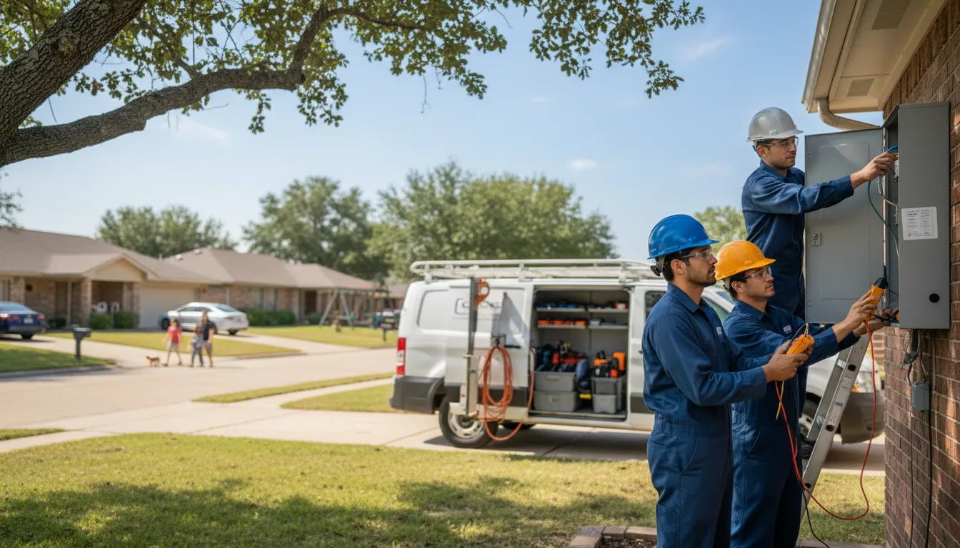 Certified electrician providing emergency electrical services in Barclay, MD